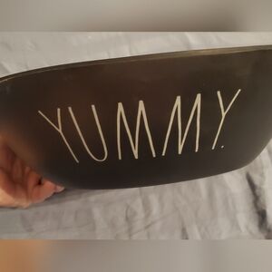 RAE DUNN 100% melamine serving dish black